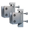 20mm U Bracket Style Satin Anodised Aluminium Toilet Cubicle Door