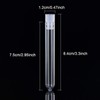 50 Pieces 5 ml Clear Plastic Test Tubes with Push