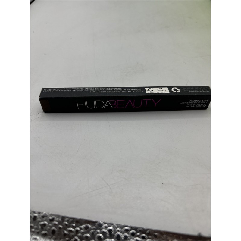 Huda Beauty Microshade Brown Pencil #BOMBBROWS Fiber Gel #4 Light