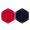 2-Pack Dice Tray PU Leather Dice Trays Portable Folding Hexagon