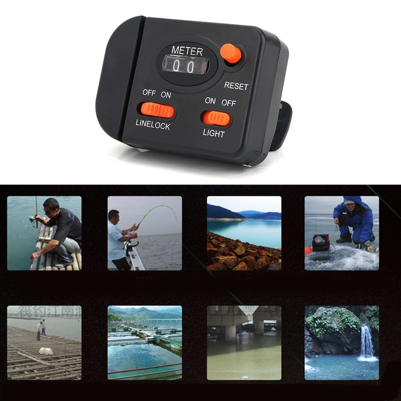 JAOCDOEN Professional Clip on Rod Fishing Line Counter Depth Finder