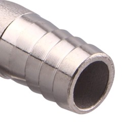 DERNORD 5/8" Hose Barb x 1/2" Male NPT Stainless Steel 90 Degree Elbow- Home Brew Pipe Fitting