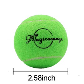 Magicorange Tennis Balls, 12 Pack Advanced Training Tennis Balls Practice Balls, Pet Dog Playing Balls, Come with Mesh Bag for Easy Transport, Good for Beginner Training Ball (Cyan)