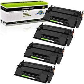 GREENCYCLE Compatible Toner Cartridge Replacement for HP 26X CF226X for Laserjet Pro M402n M402dn M402dw M402dne, MFP M426fdw M426fdn Printer Enhanced Version (Black, 4-Pack)