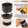 TonGass RV Sewer Pipe Adapter 3" Rotating Rigid Bayonet Adapter