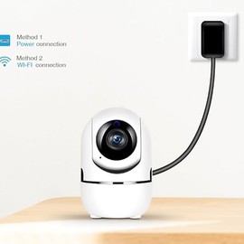 Indoor Surveillance Camera, Indoor Surveillance Camera, Wi-Fi Camera, Motion Detection, Two-Way Audio, 360° for Babies/Pets