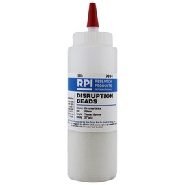 Disruption Beads for Yeast/Fungi, 0.5mm Bead Size, Zirconia/Silica Beads, 3.7 g/cc Density, 1 Pound Bottle