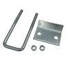 4 Pack Strut to Beam Clamp with Square U-Bolt and