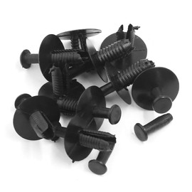 sourcingmap 10 Pcs 6mm Hole Push in Rivet Retainer Fastener Bumper Pin Clips
