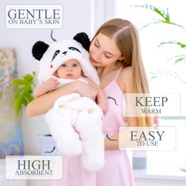 Newborn Panda Baby Swaddle Blanket 0-6 Months Cute Ultra Soft Plush Essentials Must Have Infants Girls Boys Baby Accessories Gender Neutral Stuff, Receiving Swaddling Wrap Nursery Clothe Shower Gift