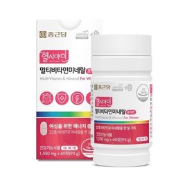 Chong Kun Dang Healthy Amin Multivitamin Mineral for Women 1550mg x 60 tablets 234797 / 종근당 헬시아민 멀티비타민미네랄 포우먼 1550mg x 60정234797
