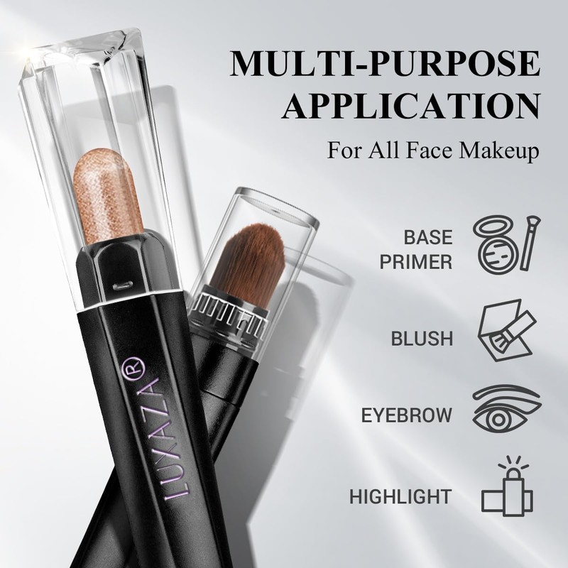 LUXAZA PRO Blue Eyeshadow Stick Makeup Set 10PCS, Neutral Shimmer