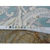 P/Kaufmann P Kaufmann Seaglass Aqua teal Blue Floral Fabric 54"