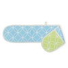 BlissHome Nadiya Hussain Double Oven Glove blue& green rings