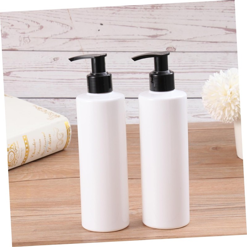 SAFIGLE 5pcs Travel Container Refillable Plastic Pump Bottles for Toiletries