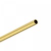 sourcing map Brass Round Pipe 5 mm Outer Diameter 0.5
