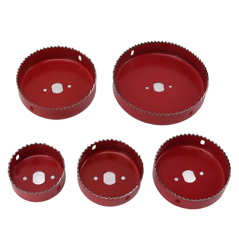 8 Piece Set Hole Saw Center Drill Bit Cutting Hole