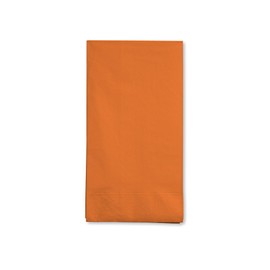 Creative Converting 16-Count Touch of Color 3-Ply Paper Guest Napkins, Sunkissed Orange - 95191