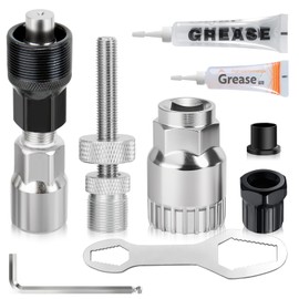 Celepoir Crank Puller & Bottom Bracket Tools, Bicycle Crank Puller with Double End Wrench, Allen Key, Bicycle Inner Bearing Tool for Removing Bicycle Crank