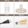 Small Table Lamp, Touch Control Table Lamp with Brushed White