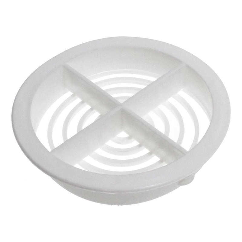 5 x Whie Plastic Soffit Vents 70mm Circular Push Fit