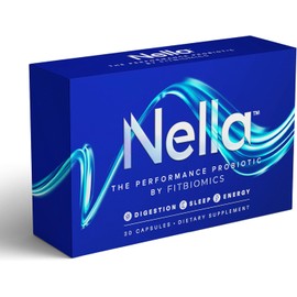 Nella Gut Health Supplements for Women & Men (30 Capsules), Energy Boosting Probiotics for Digestive Health, 3 Strains, Daily Probiotic Pills, Supports Workout & Recovery
