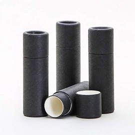 Black Kraft Paperboard Lip Balm/Salve/Cosmetic/Lotion Tubes x100Q