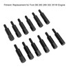 12PCS Mini Valve Cover Hex Bolt Stud Nut Set Black