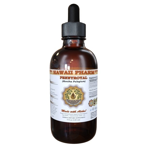 HawaiiPharm Pennyroyal (Mentha pulegium) Liquid Extract, Tincture, Herbal Supplement, Made in USA, 4 fl.oz