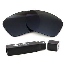 IKON LENSES Polarized Replacement Lenses For Oakley Drop Point Sunglasses (Black/Grey)