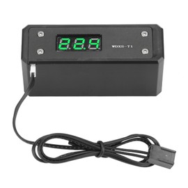 Water Cooling Digital Thermometer G1/4 Black Panel Red Blue Green White Display(Black Panel Green Display )