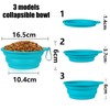 SLSON 2 Pack Dog Bowls Integrated Foldable No Rim Plastic