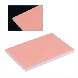 Cikonielf Stamp Carving Block Stamp Carving Block Coloured Rectangle Rubber Blocks for DIY Stamps Project Scrapbooking Postcards Invitation Cards (Pink White)
