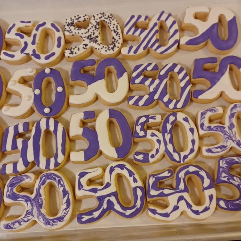 Sweet Prints Inc Number 50 Cookie Cutter - Dishwasher Safe