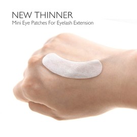 Lunamoon 50 Pairs Eye Pads for Eyelash Extension Eyelash Pads Boat Shape Eye Pads Eyelashes Eye Patches Eyelash Extension Pad Accessories Under Eye Pads for Eyelash Extensions (Mini Purple)