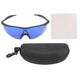 Golf Ball Finder Glasses,Professional Golf Ball Finder Blue Lenses Glasses with Mould Case,Glass Cloth,Golf Baseball Glasses with Sports Style Frame