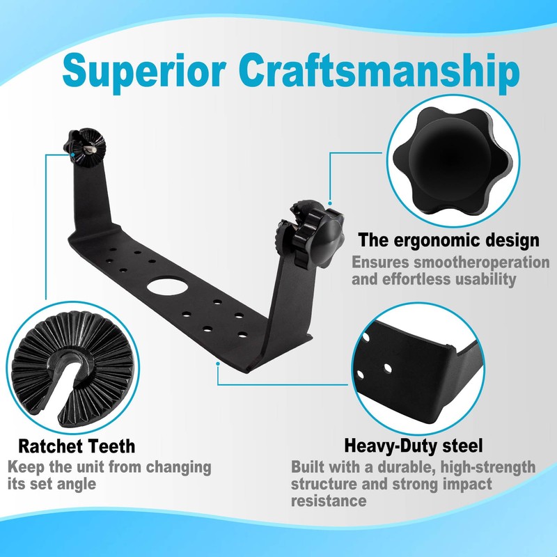 000-11020-001 Gimbal Mounting Bracket with Knobs for 9" Touchscreen Fish
