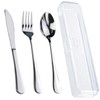 Travel Utensils With Case, Stainless Steel Reusable Portable Utensils Set