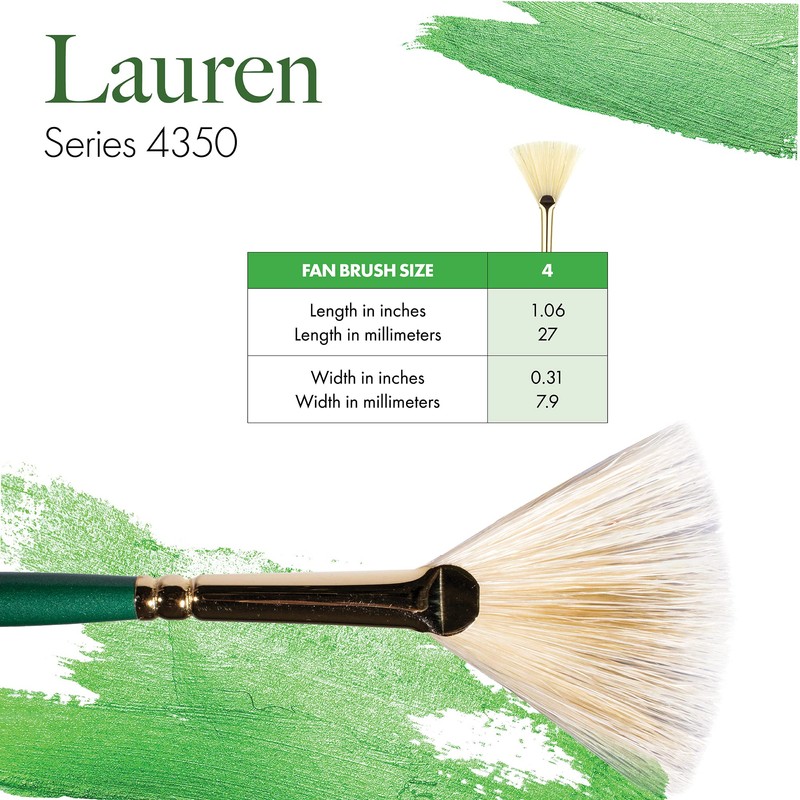 Princeton Lauren Paintbrush, Size 4, Evergreen