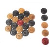Wooden Carrom Board Coins - 24 Pcs + 1 no