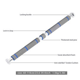 Raoccuy Pull Up Bar Chin up Bar Doorway Exercise Bar Upper Body Workout Bar - Home Gym Exercise Fitness with 28.5'' - 37.5'' Adjustable Width