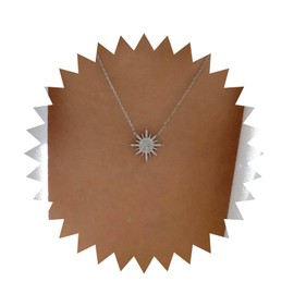 Inilbran Boho Sunburst Choker Necklace Vintage Rising Sun Necklace Silver Sun Collar Necklace Minimalist Spike Sun Pendant Necklace Jewellery for Women and Girls, Zinc