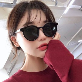 88flix Korean Women's Sunglasses, Large, Hip Hop, Driving, Outdoor, UV Protection, UV Protection, Driving, Retro, Black