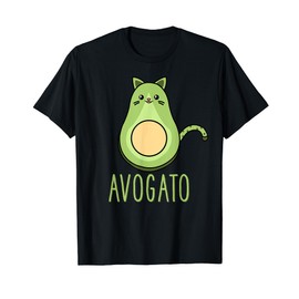 Cute Funny Avocado Cat Kawaii Avogato Cinco De Mayo Gift T-Shirt