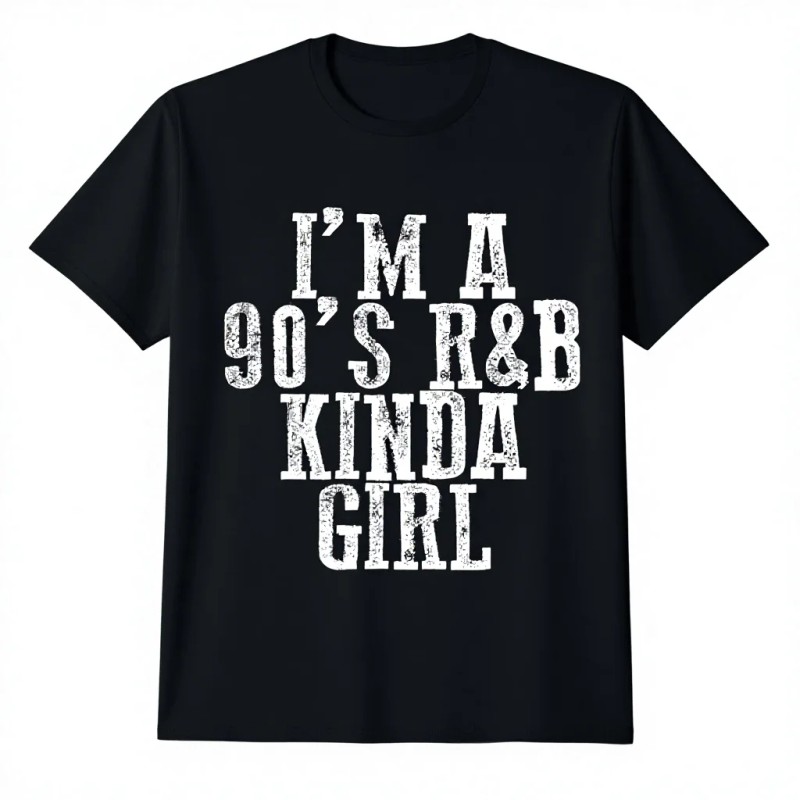 I'm a 90's R'b Kinda Girl-Men's Cute Cotton/Polyester Sleeveless T-ShirtColor: