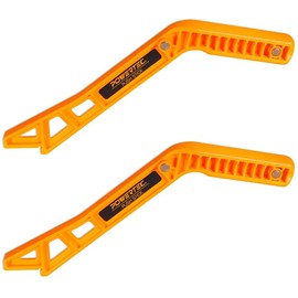 POWERTEC Deluxe Magnetic Push Stick Fits Table Saw, Router Table, Band Saw & Jointer, Dual Ergonomic Handles w/Max Grip, Wood Pusher Reduces Kickback & Increases Safety. 2PK (71337P2)