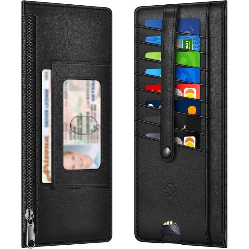 Slim Credit Card Wallet Holder Change Pouch, RFID Blocking Business