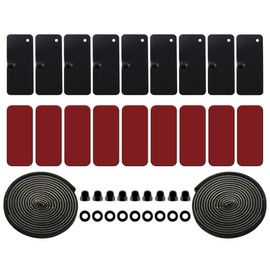 IKON MOTORSPORTS Upgraded Universal Rear Window Louver Installation Hardware Adhesive Mounting Kits