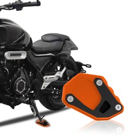 Motorcycle Kick stand Extension Plate, Motorcycle Side Stand Foot Enlarger, Foot Side Stand Extension Pad Support Plate, Motorcycle Kickstand Pad Extender Fit for KTM 1290 1050 1090 1190ADV (Black)
