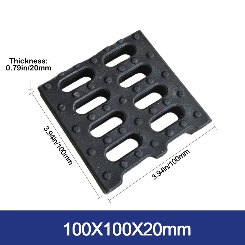 20 Inch Polymer Resin Trench Drain Grate, 7.87 Inch Wide